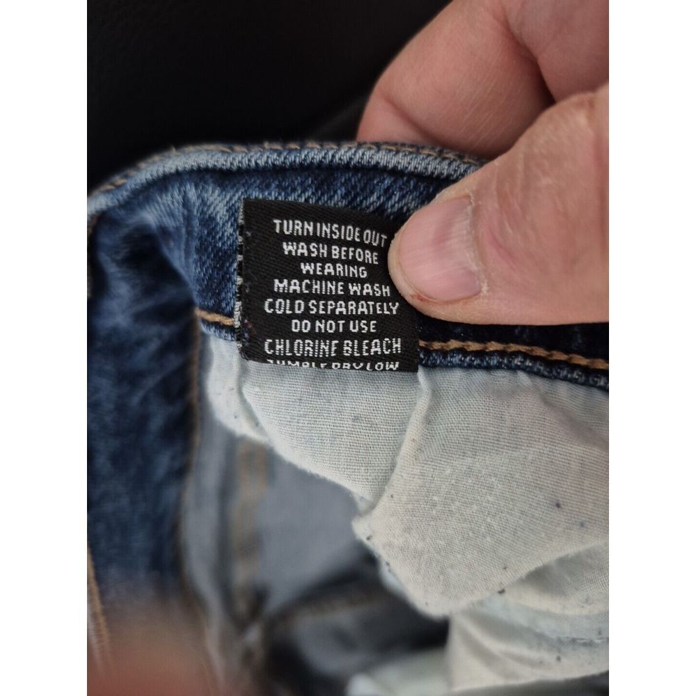 RSQ Jeans Mens  39x29 (38x32‎ Tag) Blue Rexlaxed Tapered Leg - Picture 6 of 6
